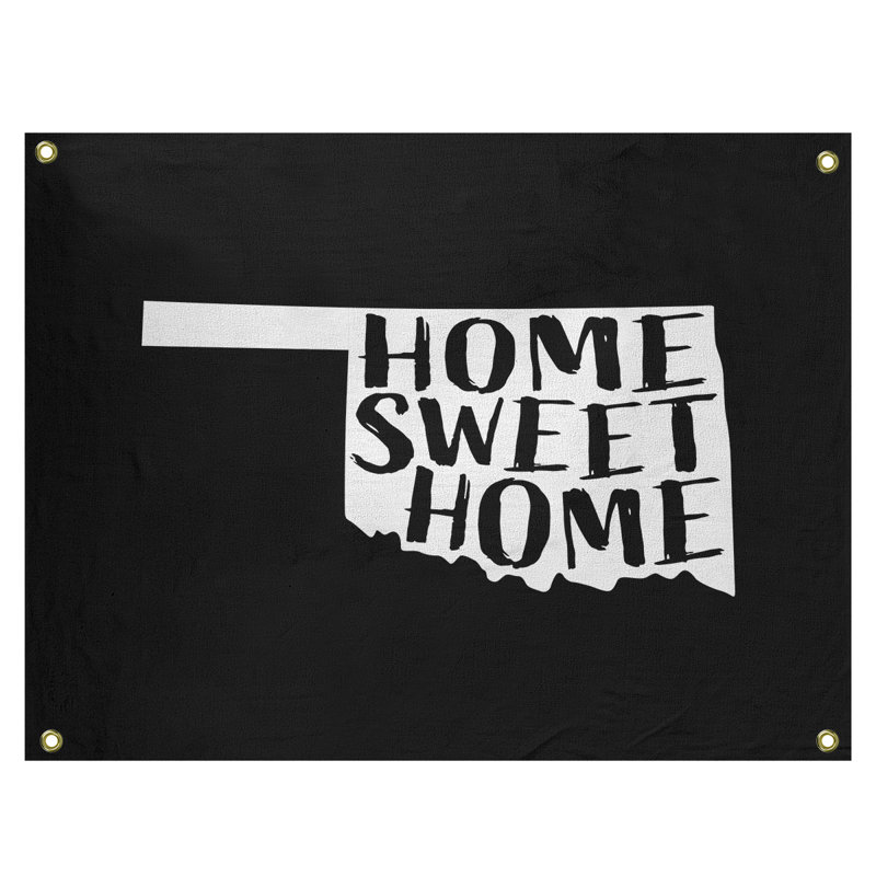 Tapisserie murale oklahoma doux pour la maison, H 59 po x l 80 po, Noir