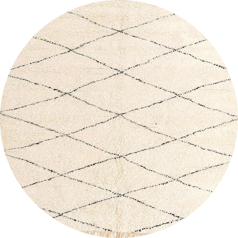 Tapis abstrait moderne 2928, Rond 6 pi