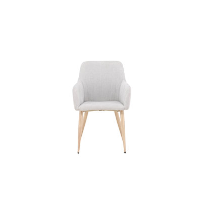 Dania 47cm H Polyester Upholstered Armchair in Grey