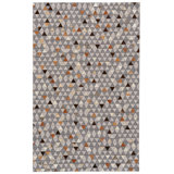 Grossi Geometric Hand-Woven Flatweave Gray Area Rug