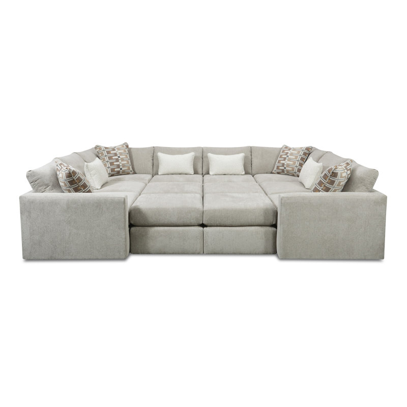 Nolte Pebble 12-piece Modular Sectional With Ottomans
