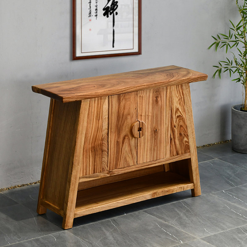 Armoire console en bois de camphre massif