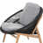 Coussin gris / cadre gris foncé est en rupture de stock