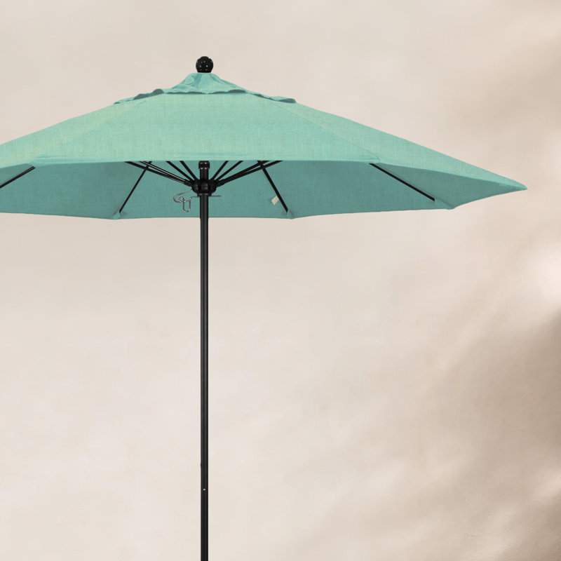 Parasol de marché 9 pi Maria, Tissage uni Sunbrella® palette brume