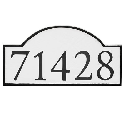 Plaque d'adresse murale 1 ligne Soft Serif