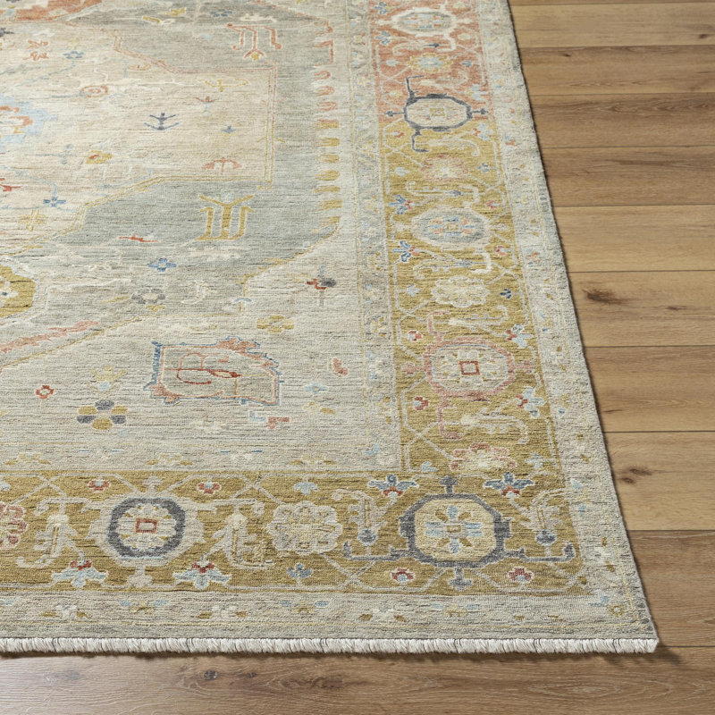 Rectangle Anatolia Wool Area Rug, Rectangle 10' x 14'