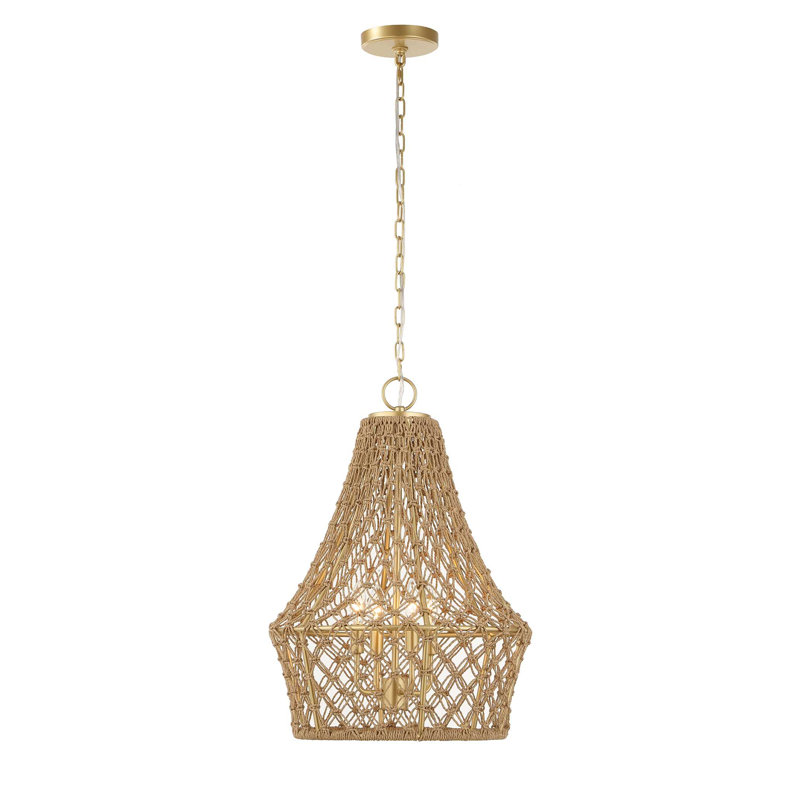 Uttermost Macrame 4 Light Rope Pendant