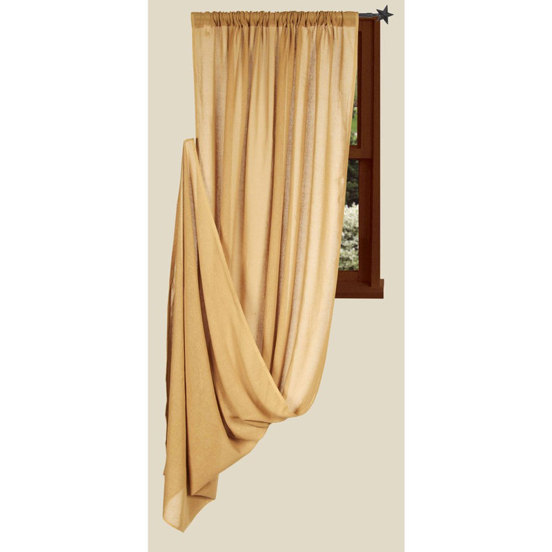 Rideau simple en coton Schult, l 86 po x L 40 po