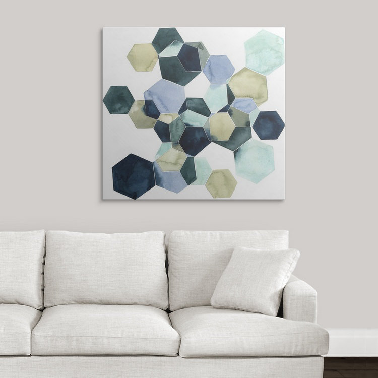 «Brodie-Gael Crystallize I» Grace Popp, impression, H 23 po x l 24 po x P 1,5 po, Toile