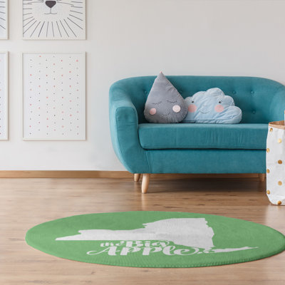 Tapis en poly-chenille big pomme ny