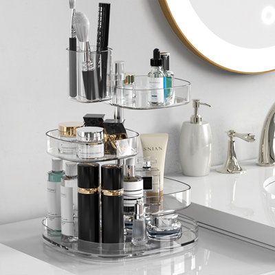 Bricen Plastic 7 Compartment Makeup Organizer