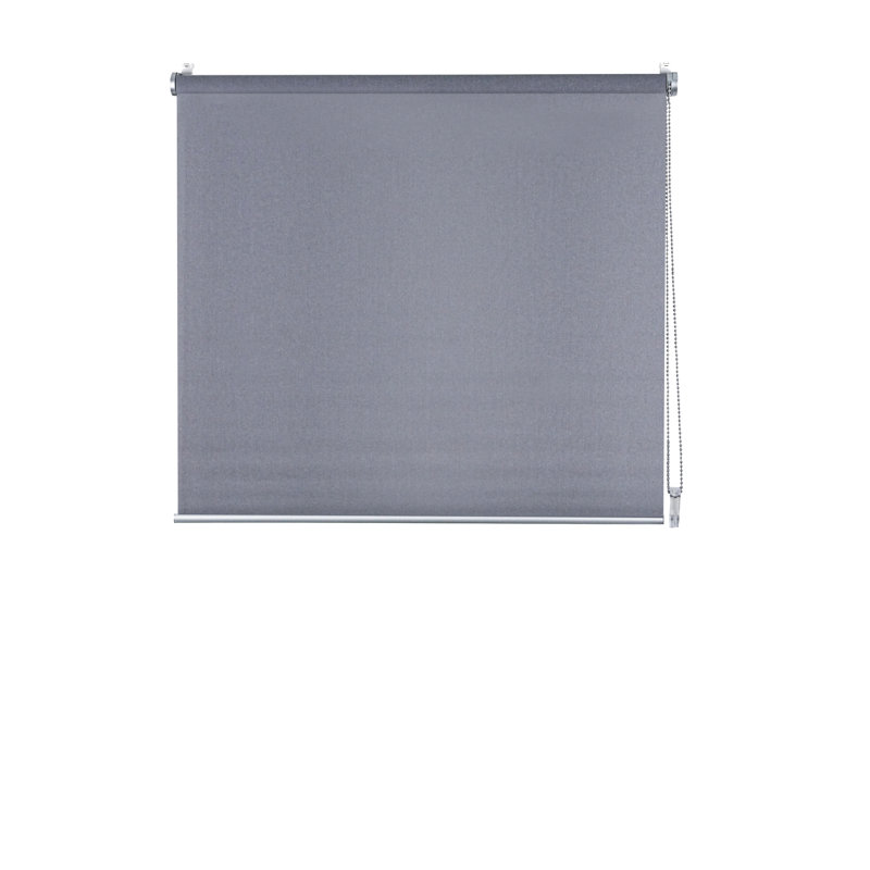 Verdunklung Blackout Roll-Up Blind, Grey, 150cm L x 70cm W
