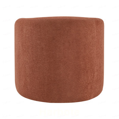 Fauteuil pivotant d'appoint en microfibre rembourré pour un confort optimal, mobilier moderne pour la maison, 1 pièce, style baril