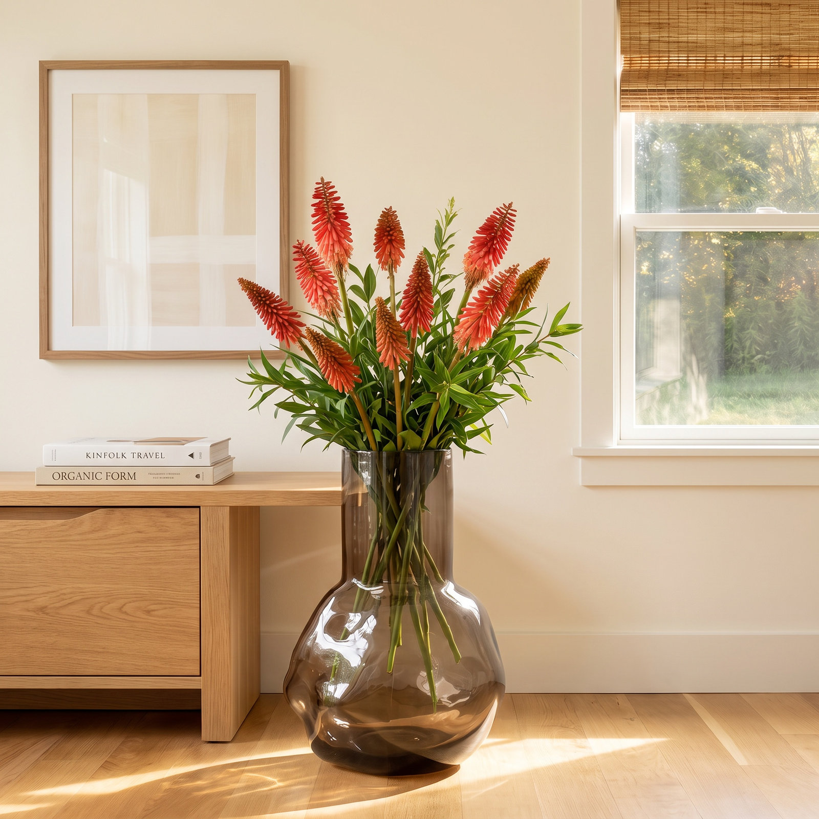 Filia Ceramic / Porcelain Table Vase, Brown, 7.87" H x 5.5" W x 5.5" D