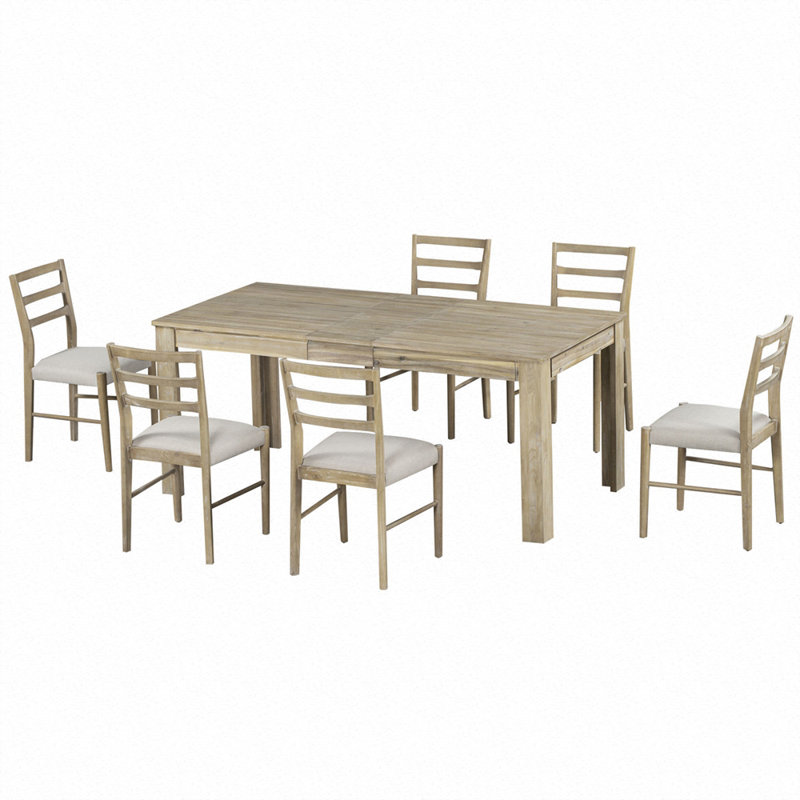 Ensemble repas pour 6 personnes Phirun, Brun, Beige / Blanc, Blanc
