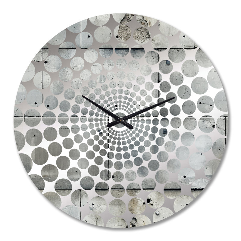 Minimalisme industriel - Horloge murale géométrique, Très grand