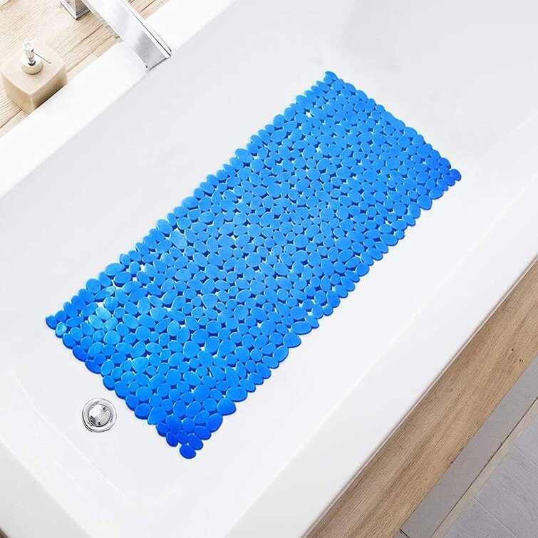 Blue Spa Pebbles Bathtub Mat Rebrilliant Color: Blue