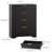 Dresser for Bedroom with 4 Drawers, Wave Fluted Modern Chest of Drawers, Tall Wood Storage Organizer-1734592673