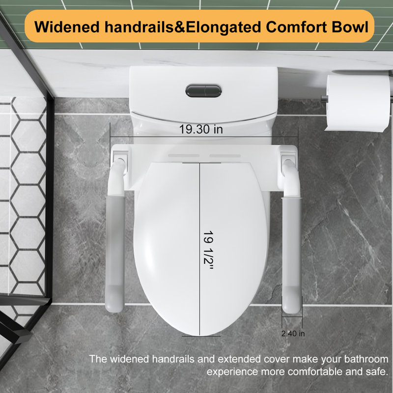 Toilet Safety Rails For Inclusive Safety For All, Adjustable Armrest, Space Saving, Stylish And Durable