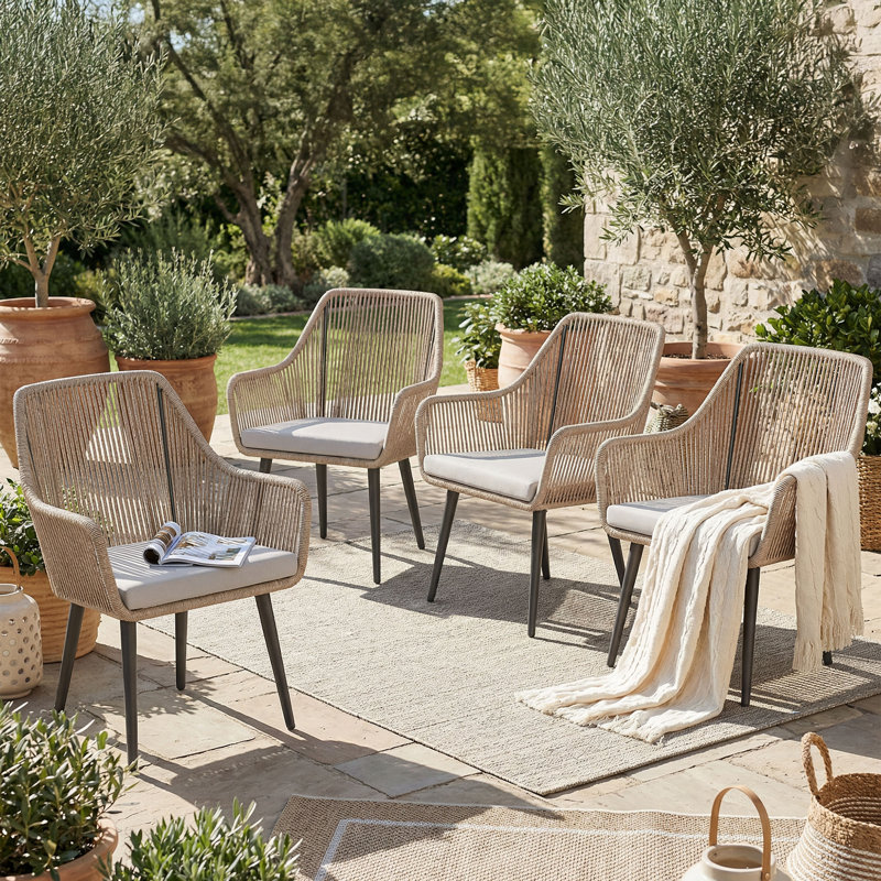Chaise de patio avec coussin, null