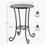 Table d'appoint de patio avec tablette Fenske-1618583323