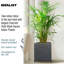 Indoor Square Planter, Indoor Plant Pot Stand for Indoor Plants, Slate Effect Square Plant Pot, Flower Pot on Metal Stand-93635338-93635339
