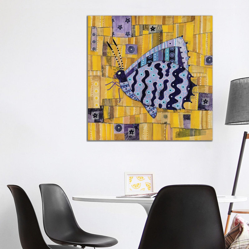 Small Bronze Azure Butterfly by Charlotte Wensley - Gallery-Wrapped Canvas Giclée on Canvas, Does Not Apply