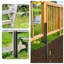 4 Pack Fence Post Repair Kit Fence Post Stakes for Tilted and Broken-2131385510