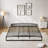 Low Bed Frame, 10 Inch Heavy Duty Metal Platform with Steel Slats, Noise-Free Mattress Foundation, Easy Assembly, No Box Spring Needed, Black