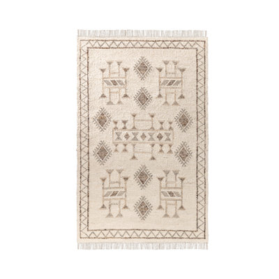 Gazi Wool Blend Handwoven Accent Rug