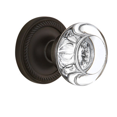 Bouton de porte de mortaise intérieur corde