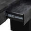 Console rétro avec 2 tiroirs (noir antique)