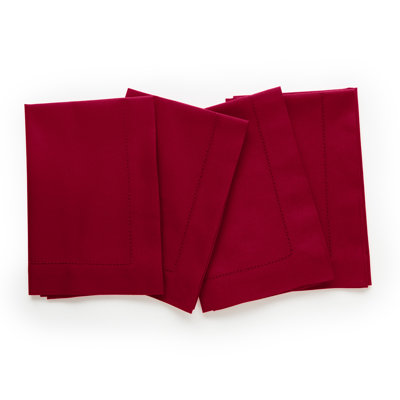 Cotton Linen Hemstitch Dinner Napkins