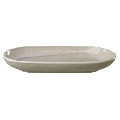 J'aime. par Villeroy & Boch - Assiette de service en sable 9 x 5 x 1,25 po Perlemor, fabriquée en Allemagne, beige, lavable au lave-vaisselle