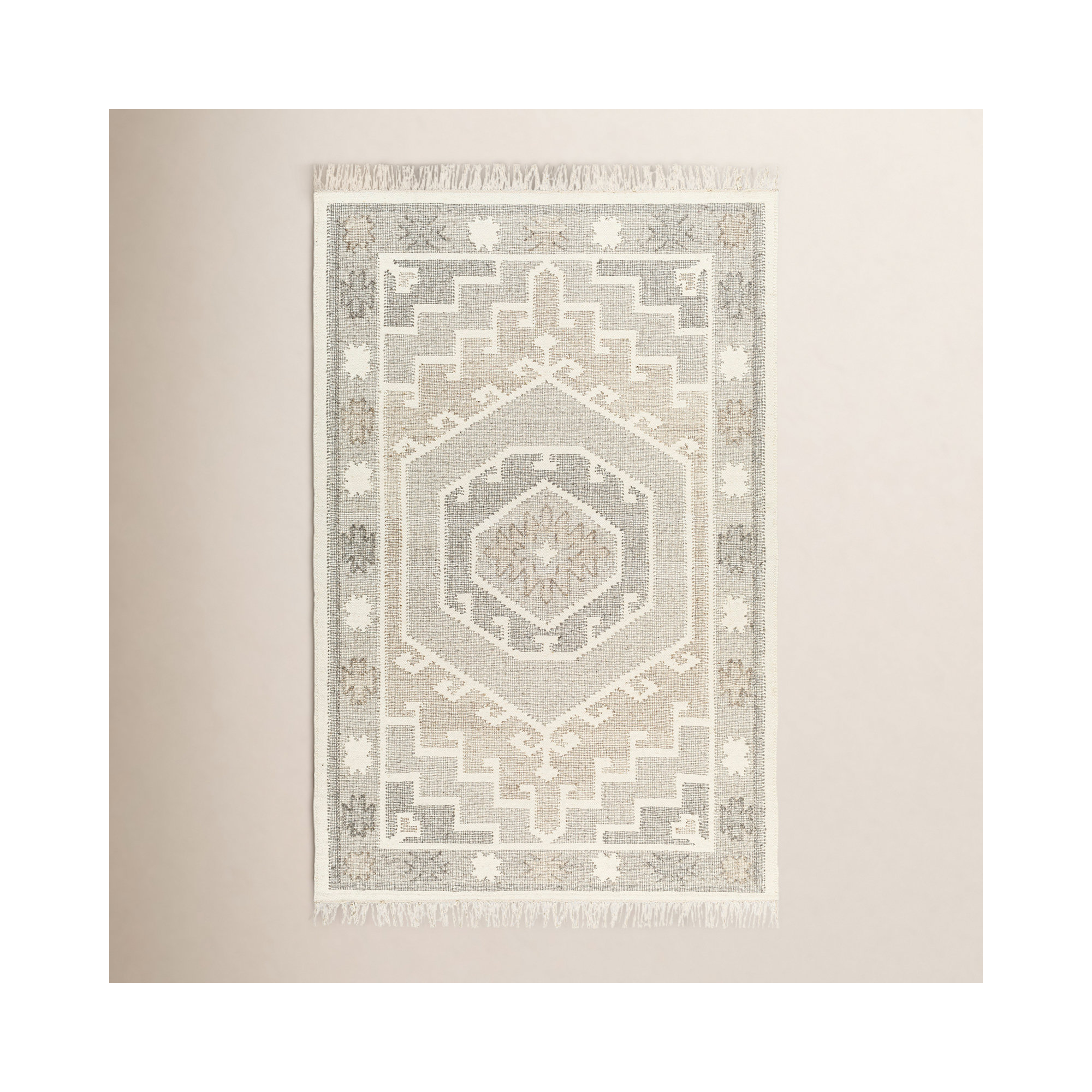 Saber Handmade Wool Rug, Rectangle 6' x 9'