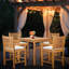 Outdoor 5 - Piece Teak Bistro Set with Cushions