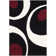 Ashal Abstract Black/Ivory Area Rug