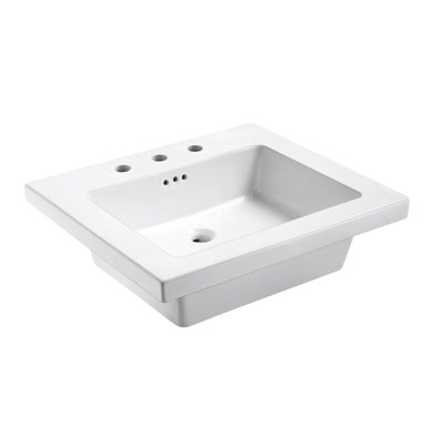 Plateau de meuble-lavabo simple 25 po Eclipse