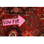 Tapis rouge en laine noué à la main de conception unique 5 pi 4 po x 8 pi 3 po Arawn
