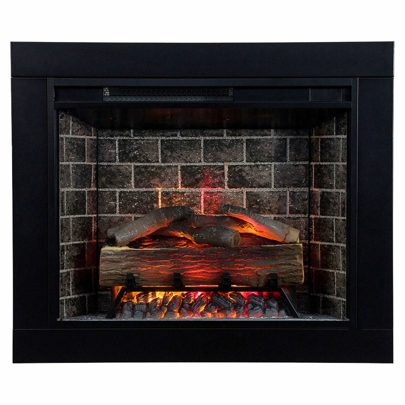 Modern Ember Augustine Mantel Package with 28" Electric Fireplace - Alexa & Google Asst Compatible, White