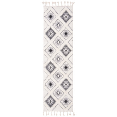 ImraanMoroccan Tassel Shag Performance Geometric Rug
