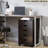 Brown 5 Drawer File Cabinet With Easy-Glide Drawers - Smooth Storage For Office & Home Nordic Minimalist Cabinet, Sleek Design