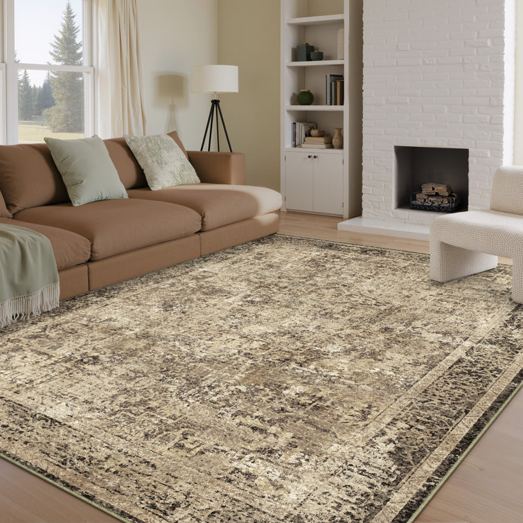 Ladonya Versatile Elegance Machine Washable Area in Brown