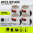 Heavy Duty Leveling Caster Set, 4 – Pack 2.5" Self Leveling Casters, 4400LBS