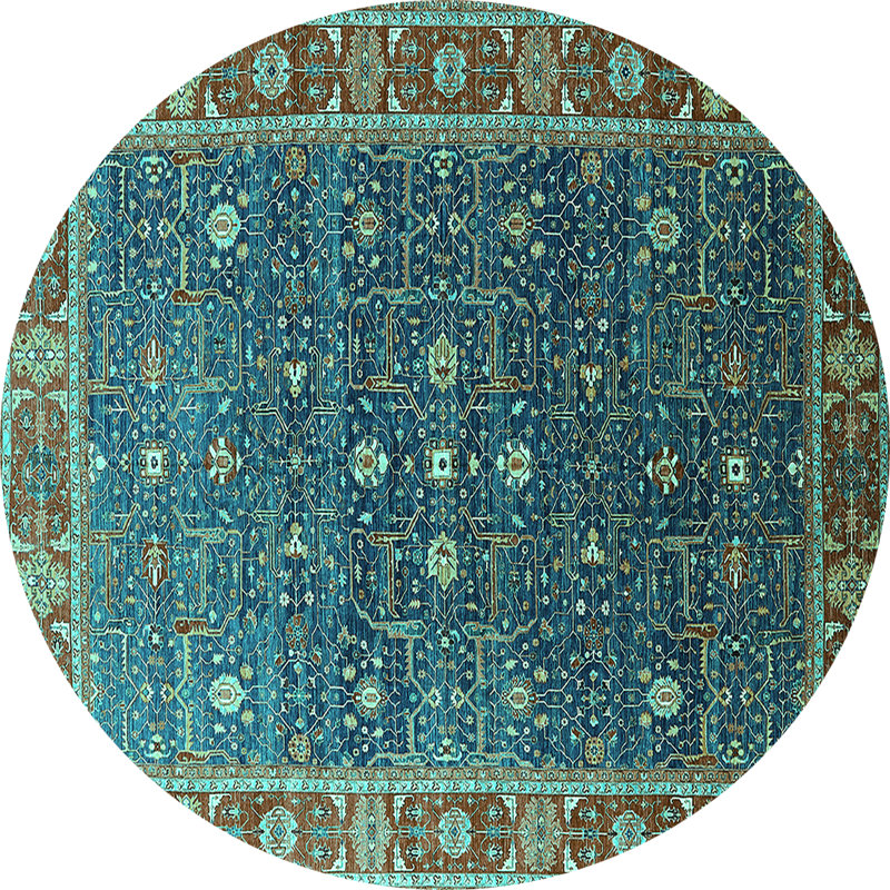 Moroccan Indoor Rug, Round 5'