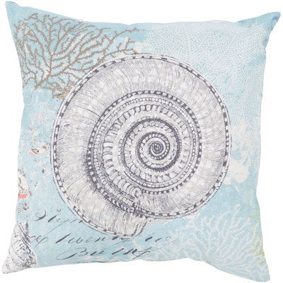Rain Mesmerizing Sea Shell Outdoor Throw Pillow