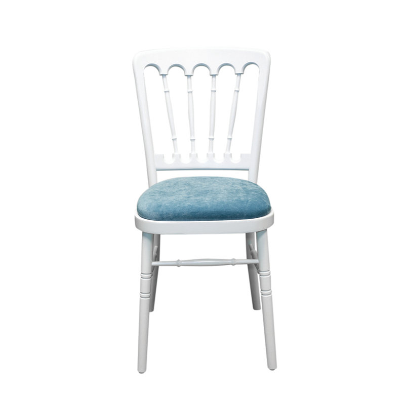 Arroyo 43cm H Polyester Blend Upholstered Slat Back Side Chair, Teal, White