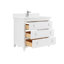 36" Cadet Finish Solid Wood Sink Vanity  With 1' Artificial Stone Top-25876158