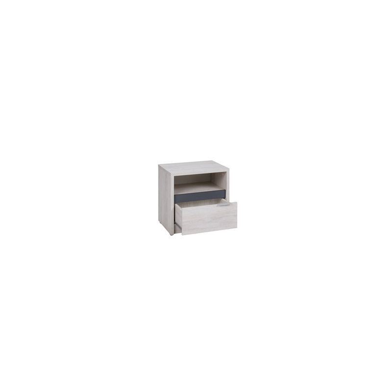 47cm W Manufactured Wood Bedside Table