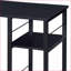 Bureau moderne à 2 tablettes avec base en métal | Bois et métal | L 47,5 po